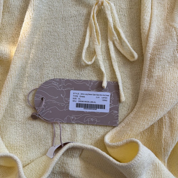 MESHKI Zahra long sleeve open back midi knit dress. - Picture 6 of 12